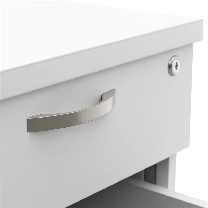 Cubicle Storage Set in Pure White - Engineered Wood L537680