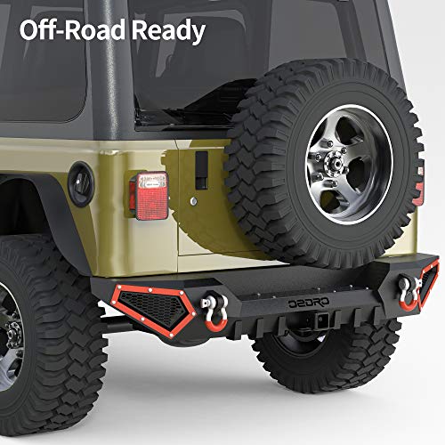 Front Bumper for Jeep Wrangler TJ YJ LJ with Winch Plate, LED Lights & D-Rings Z751113