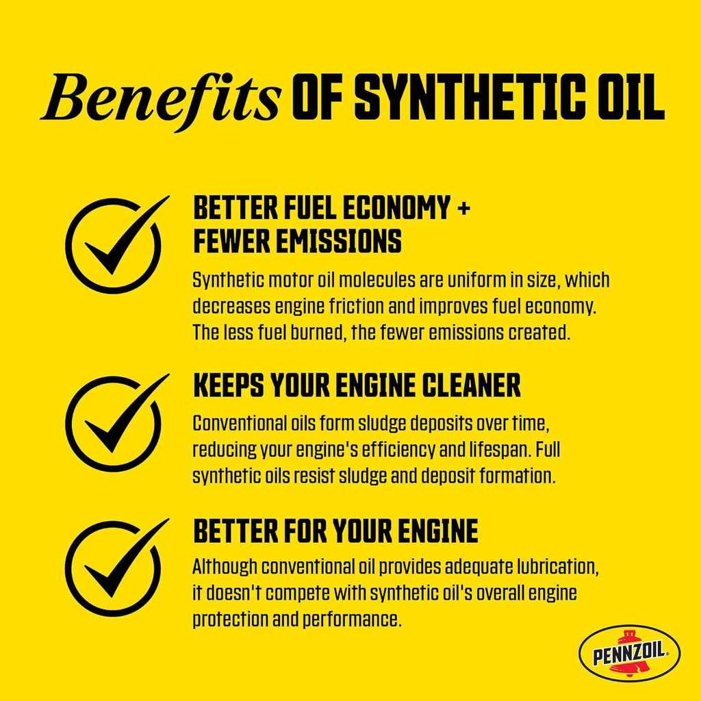 Full Synthetic 5W-30 Motor Oil for Vehicles Over 75K Miles (1-Quart) T290333