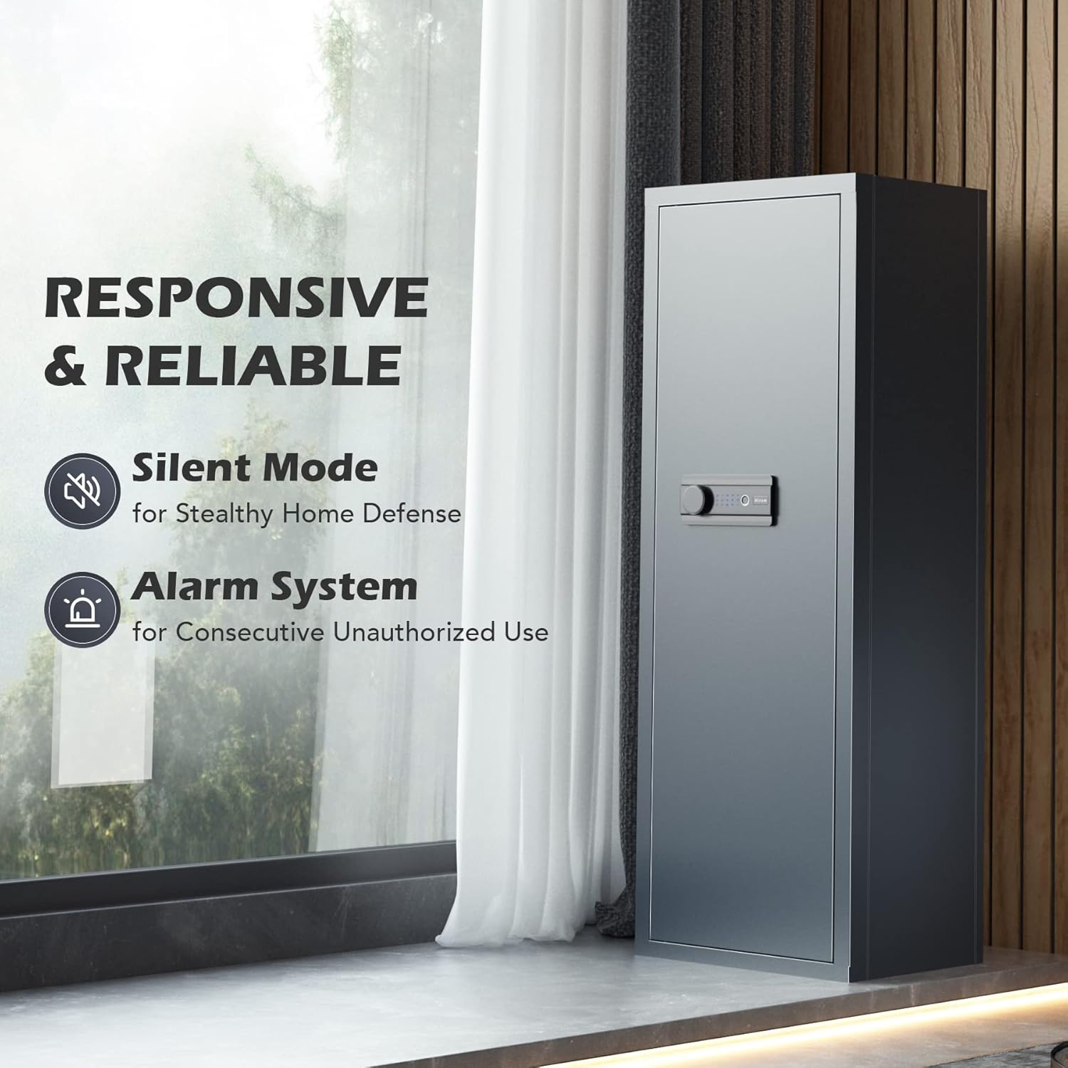 Biometric Gun Safe Cabinet for Rifles and Pistols C40479