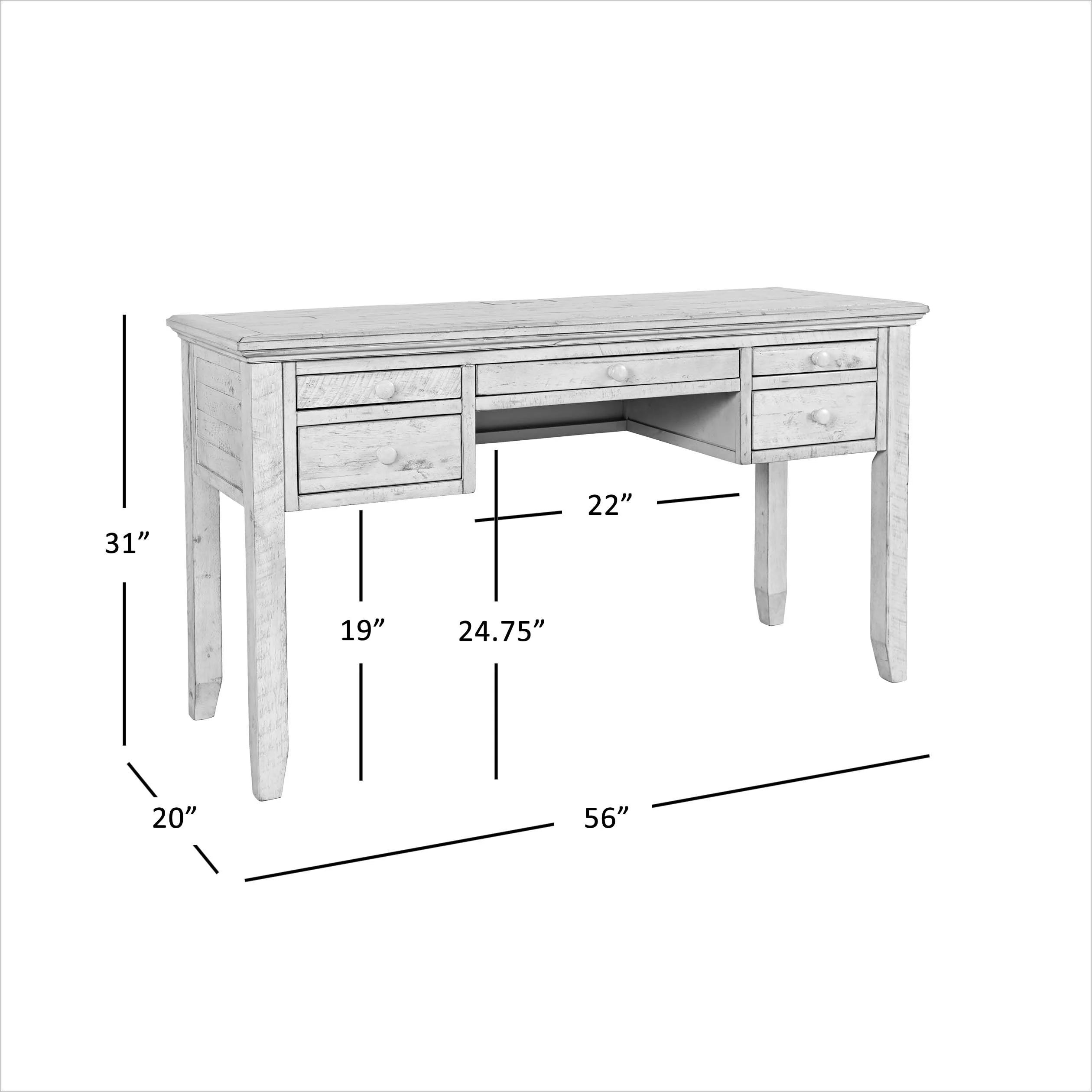 Coastal USB Charging Desk and Chair Set B8812