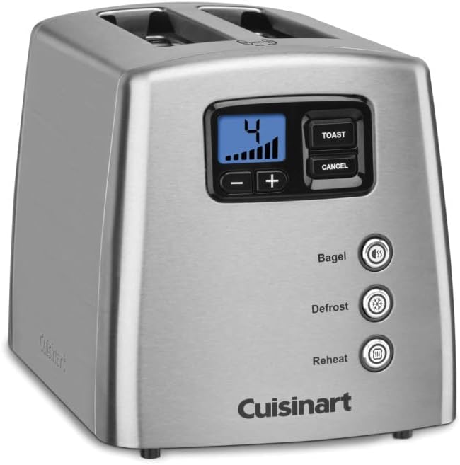 2-Slice Leverless Toaster, Brushed Stainless Steel U7013