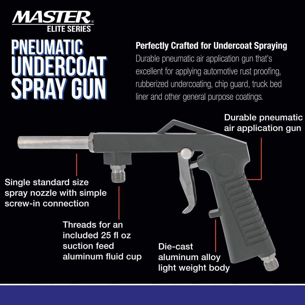 Undercoating Spray Gun with Regulator and Suction Feed Cup L3865