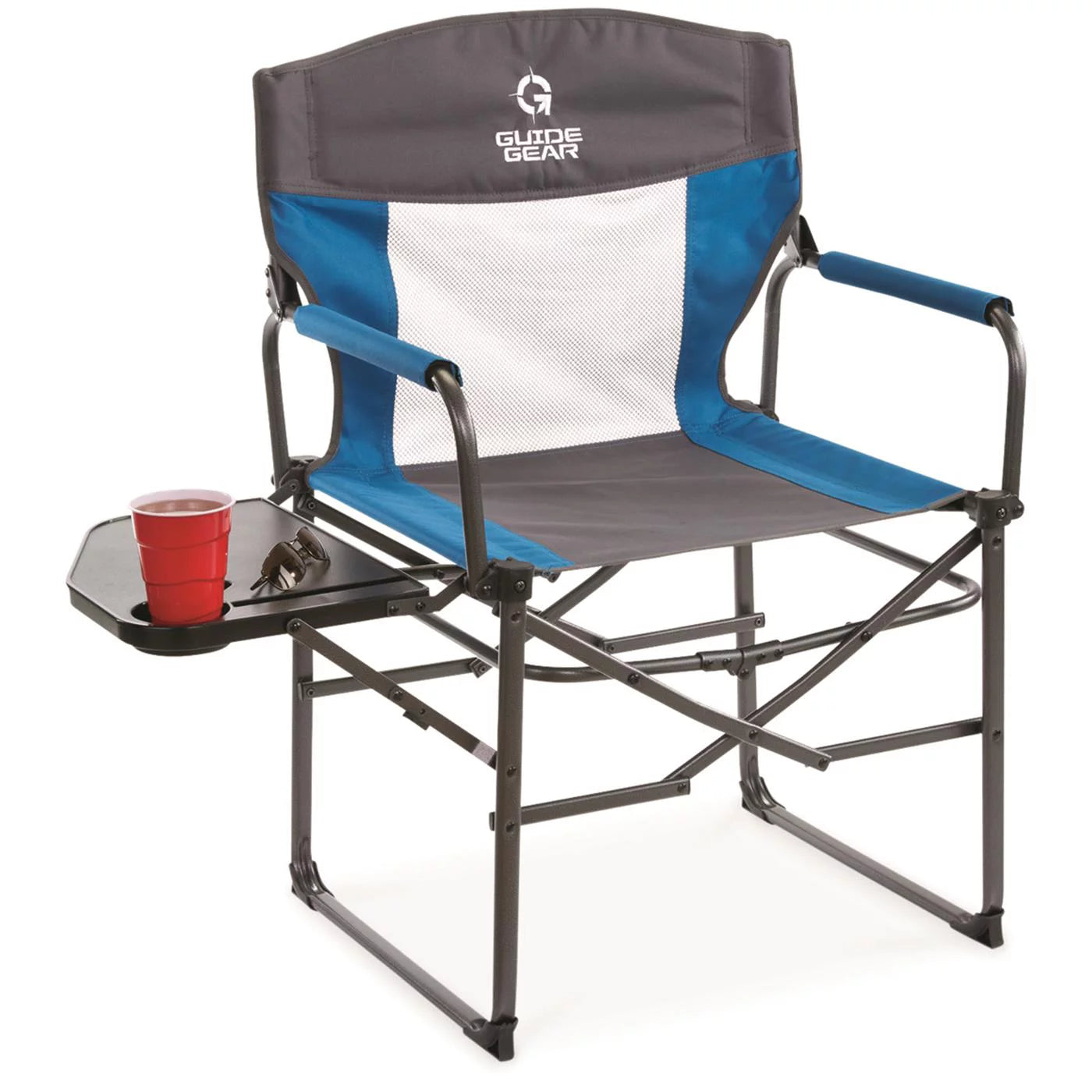 Director Camping Chair for Adults, Portable Folding, 300-lb Capacity W8220