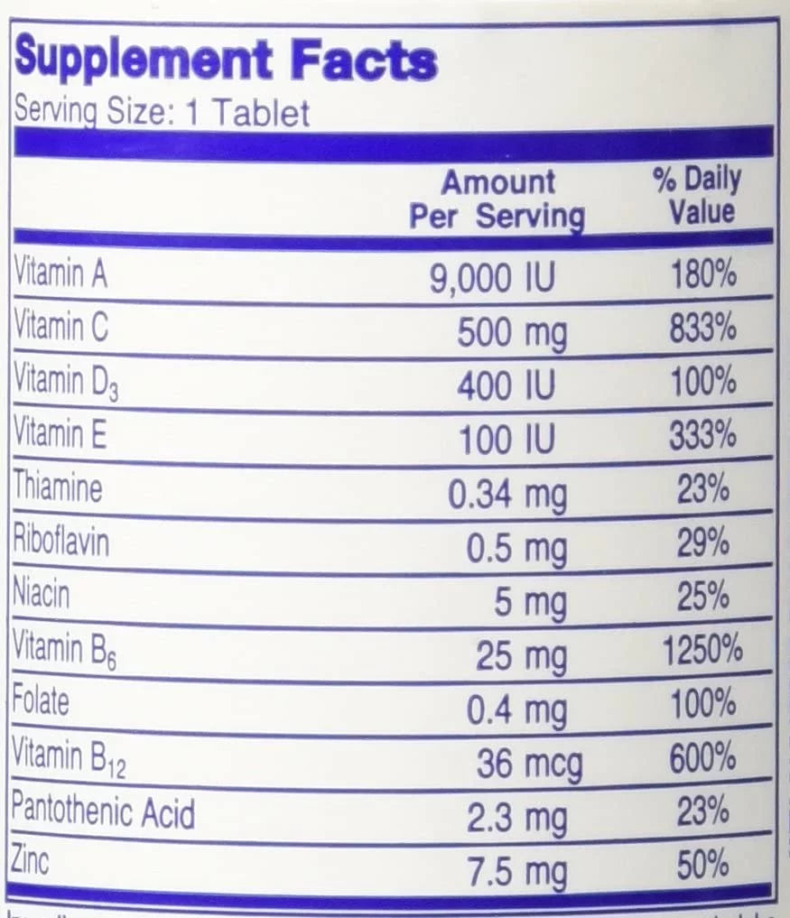 Antioxidant Multivitamin Coated Tablets, 100 Count (Pack of 4) W5272