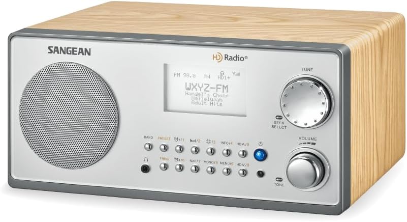 Wooden Cabinet Table Top Radio with HD Radio and FM Stereo Y415