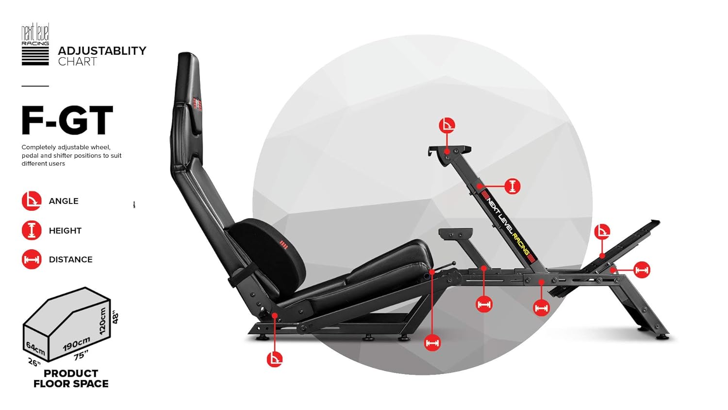 Simulator Cockpit Racing Frame H704