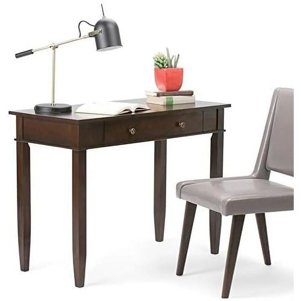 Solid Wood Computer Desk for Home Office, 42" Writing Desk H5586