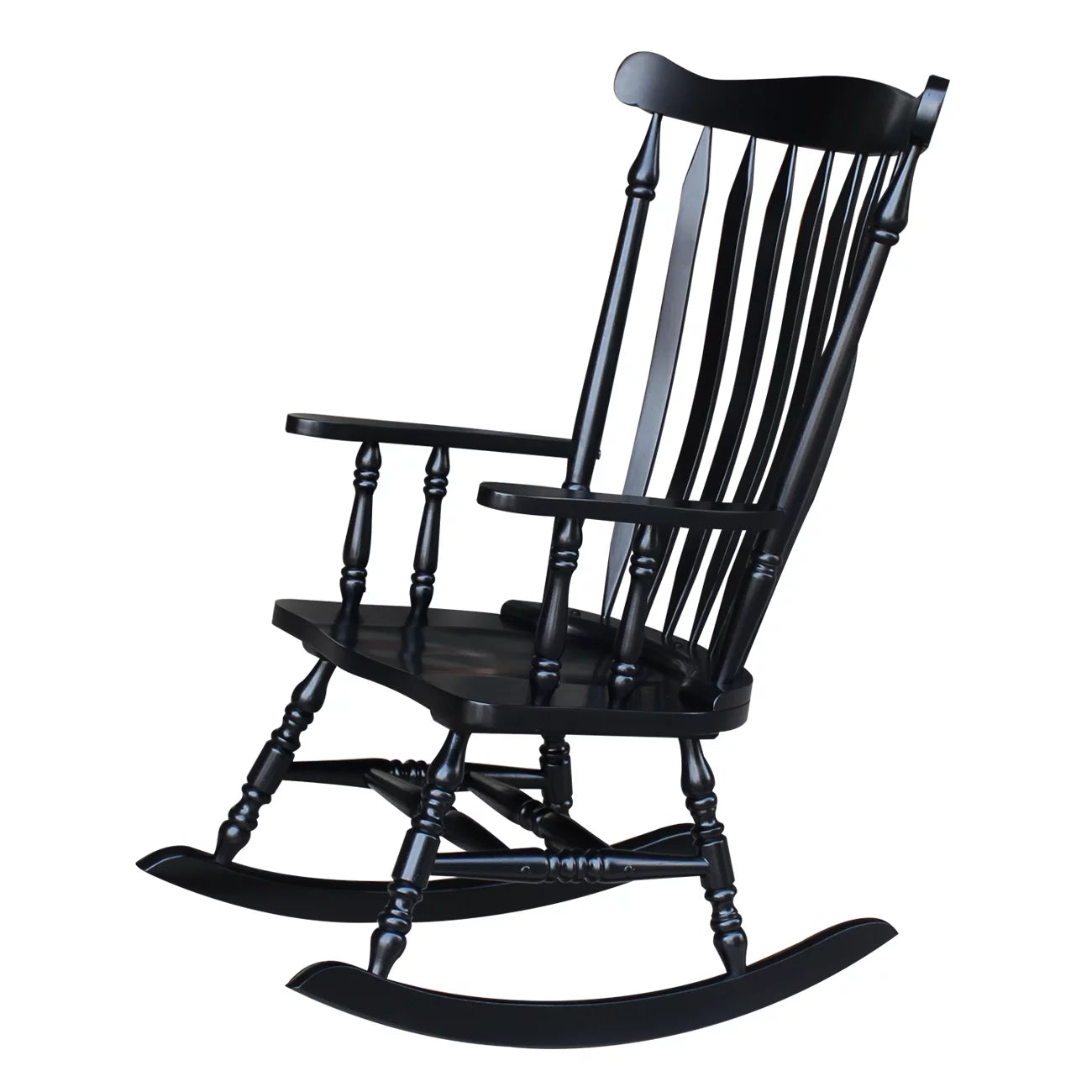 Colonial Rocking Chair, Antique Black J293002