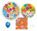 Cocomelon Birthday Party Supplies with Cake Plates and Napkins for 16 Guests
