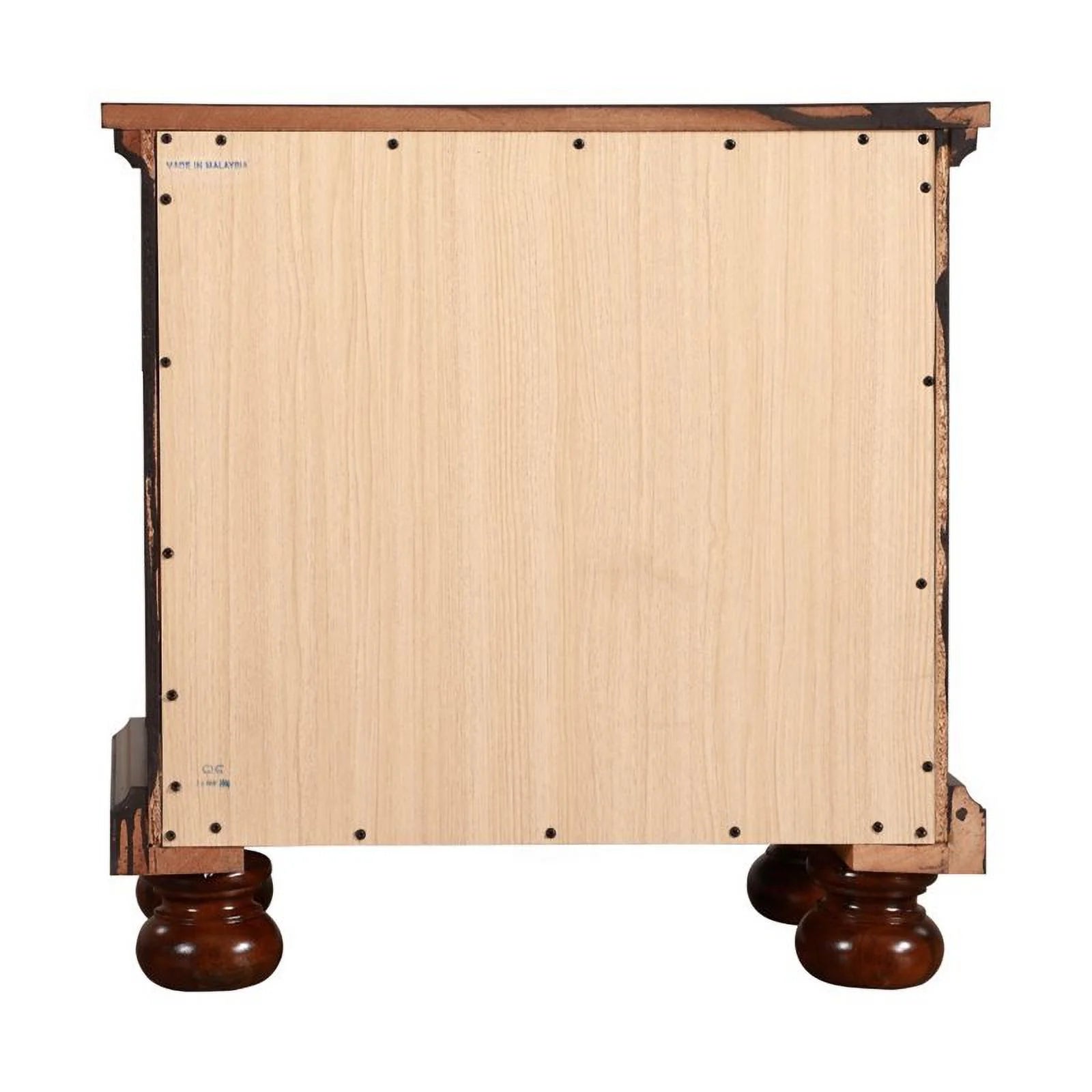 Contemporary Engineered Wood 2 Drawer Nightstand in Cherry E155154