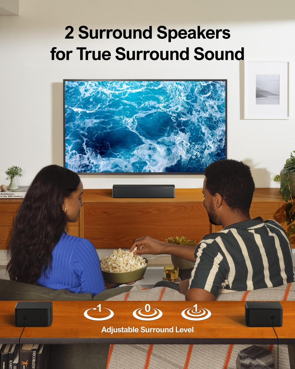 5.1 Sound Bar with Dolby Atmos, 410W Peak Power, 3D Surround Sound for TV R48364