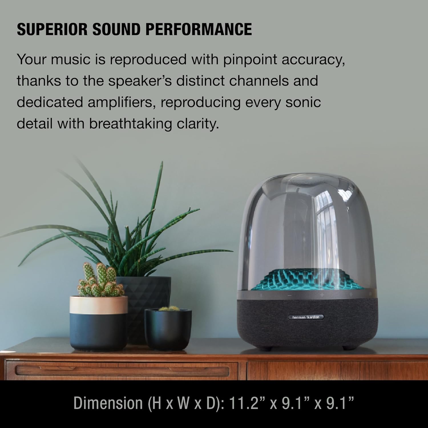 Bluetooth Home Speaker with Diamond-Effect Lighting Themes C395