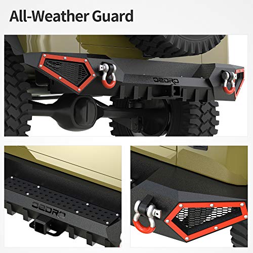 Front Bumper for Jeep Wrangler TJ YJ LJ with Winch Plate, LED Lights & D-Rings Z751113