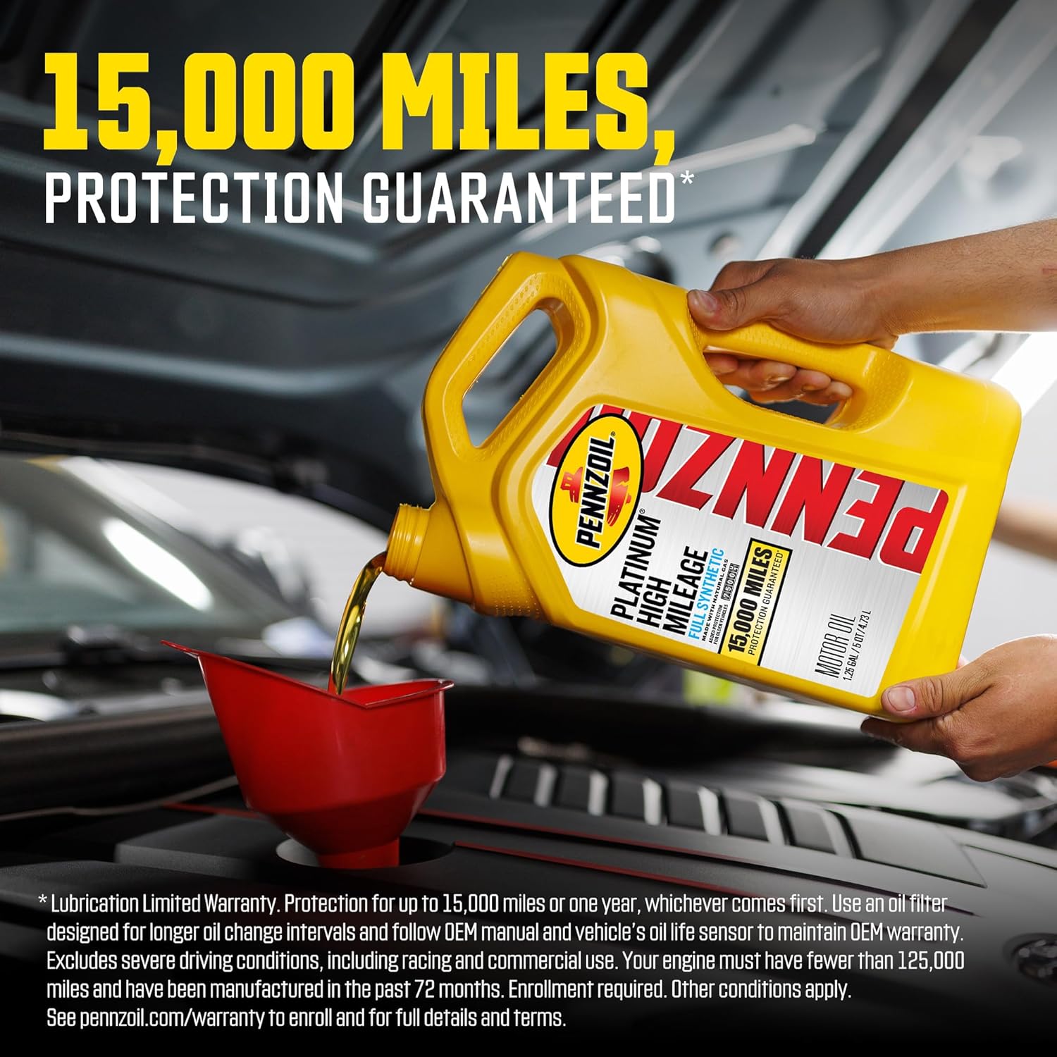Full Synthetic 5W-30 Motor Oil for Vehicles Over 75K Miles (1-Quart) T290333