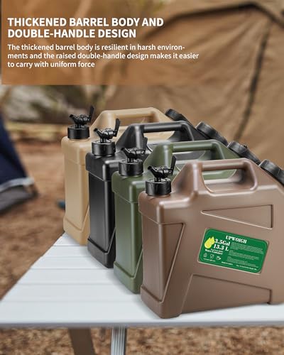 5 Gallon Water Jug and 2.6Gal Collapsible Water Bag Set of 2, BPA Free, Leak-Proof for Camping Q63418