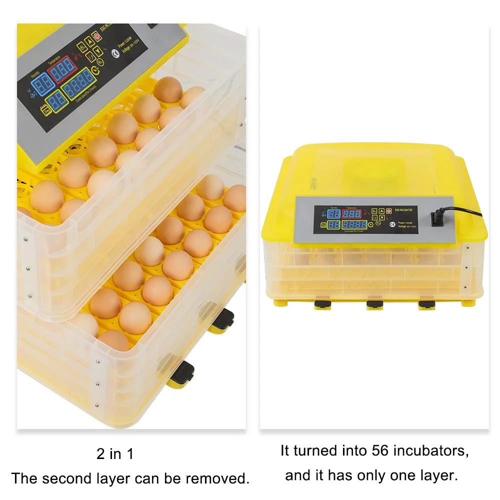 112 Egg Automatic Incubator Digital Poultry Hatcher V415334