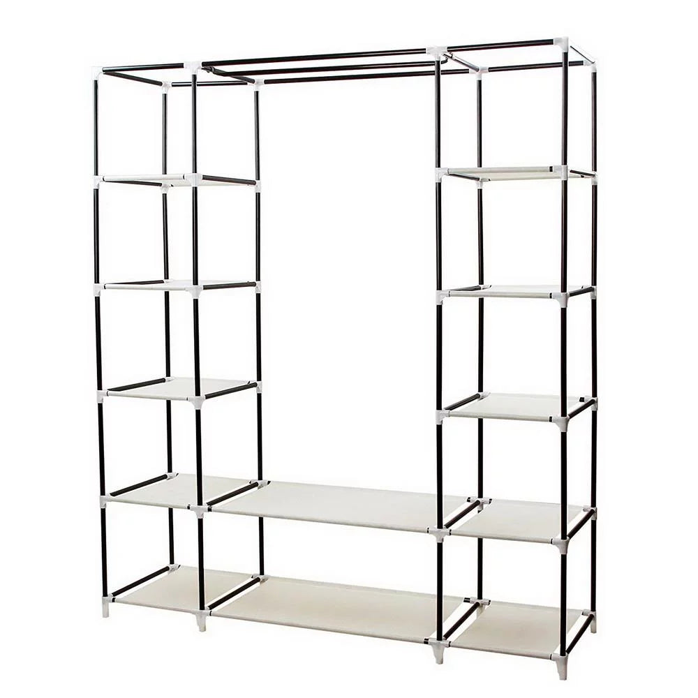 Portable Heavy Duty Clothes Closet Storage Organizer J3864