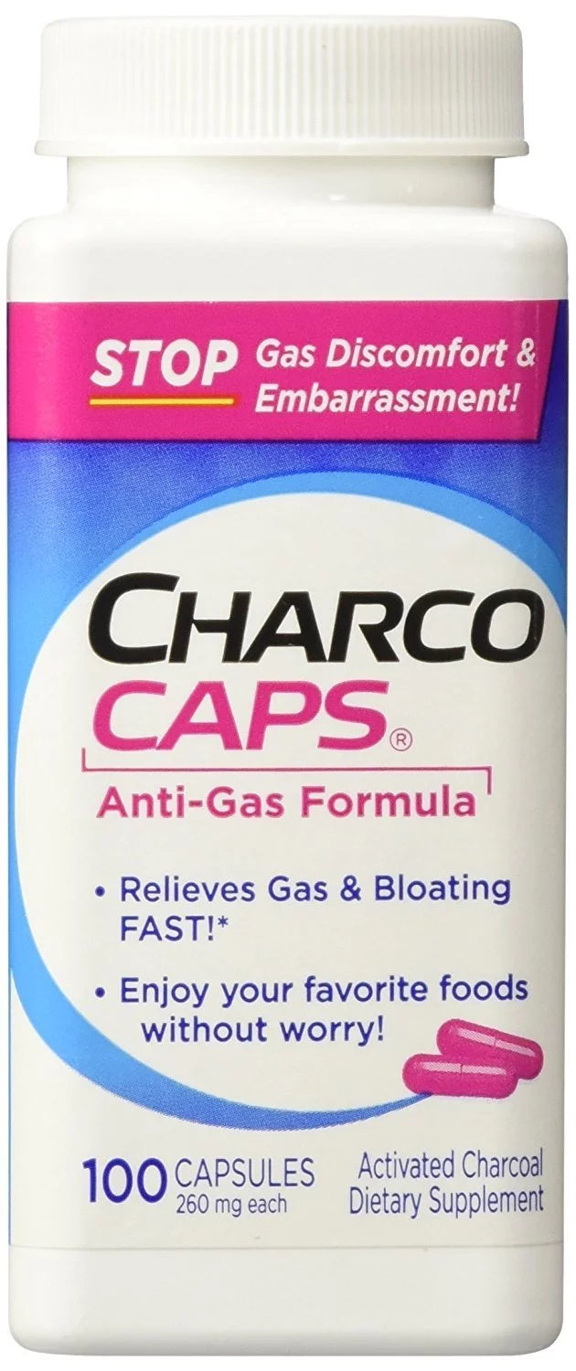 Charcocaps Dietary Supplement Anti-Gas Formula