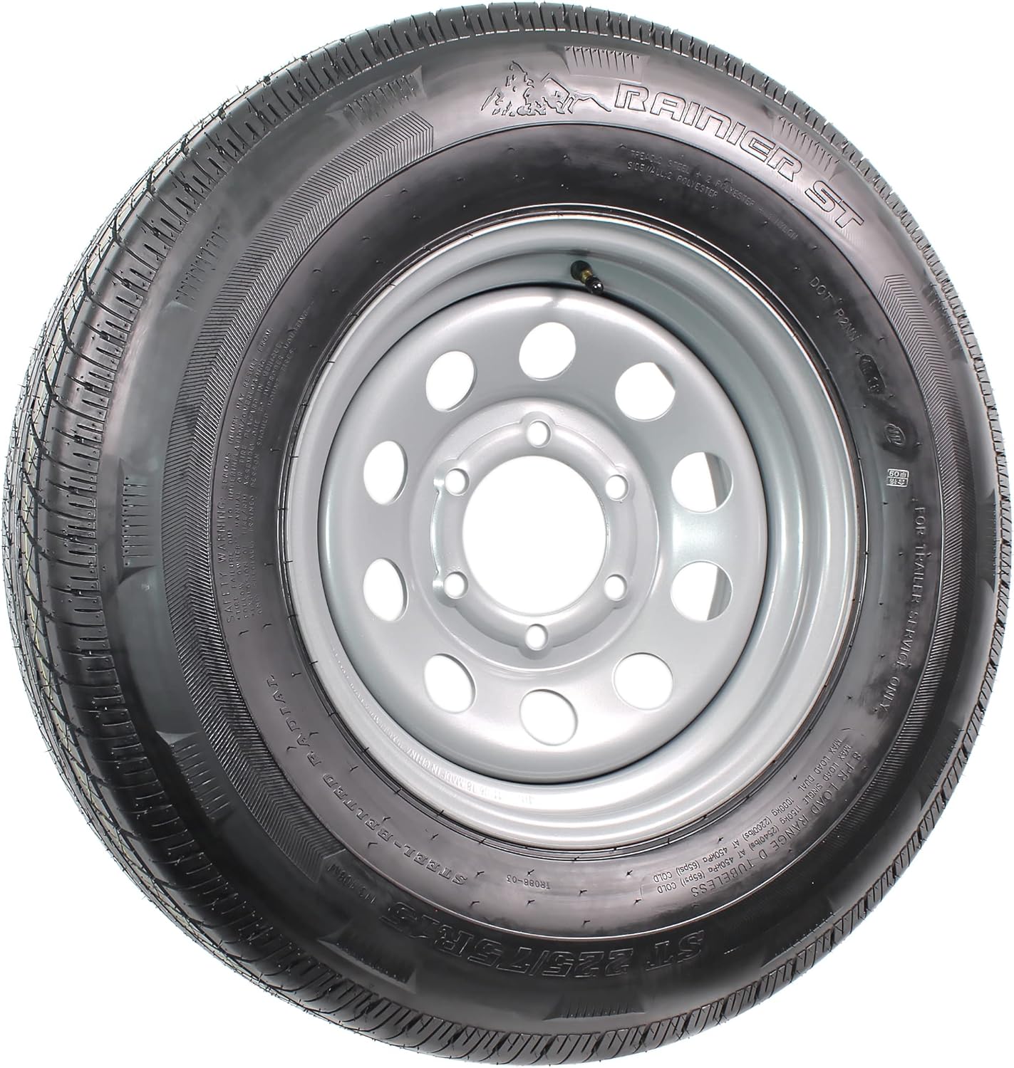 Radial Trailer Tire on Rim ST225/75R15 6 Lug Wheel A999237