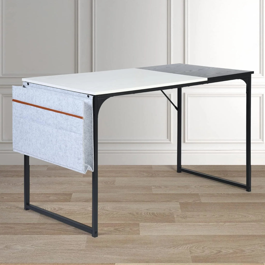 47 inch PC Metal Frame Computer Desk with Storage Bag for Home Office L839