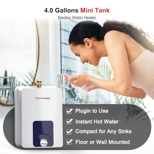 Mini Tank Water Heater Electric 2.5 Gallon Under Sink, 120V R631