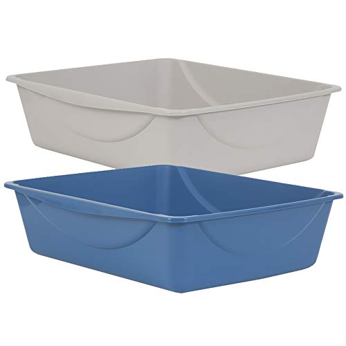 Cat Litter Box - High Capacity, Open Top for Large Cats L581266