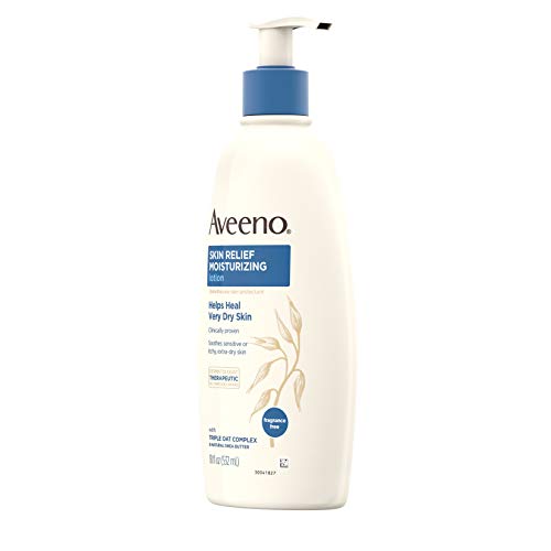 Unscented Moisturizing Lotion for Sensitive, Extra Dry Skin, 18 fl. oz (Pack of 2) M4350