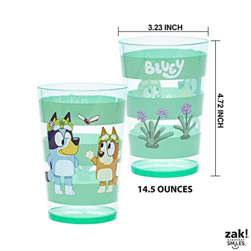Nesting Tumbler Set 4-Pack, Durable Plastic Cups for Kids, 14.5 oz P846192