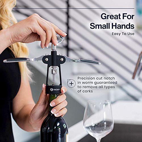 Wine Opener with Winged Grip and Stopper P183
