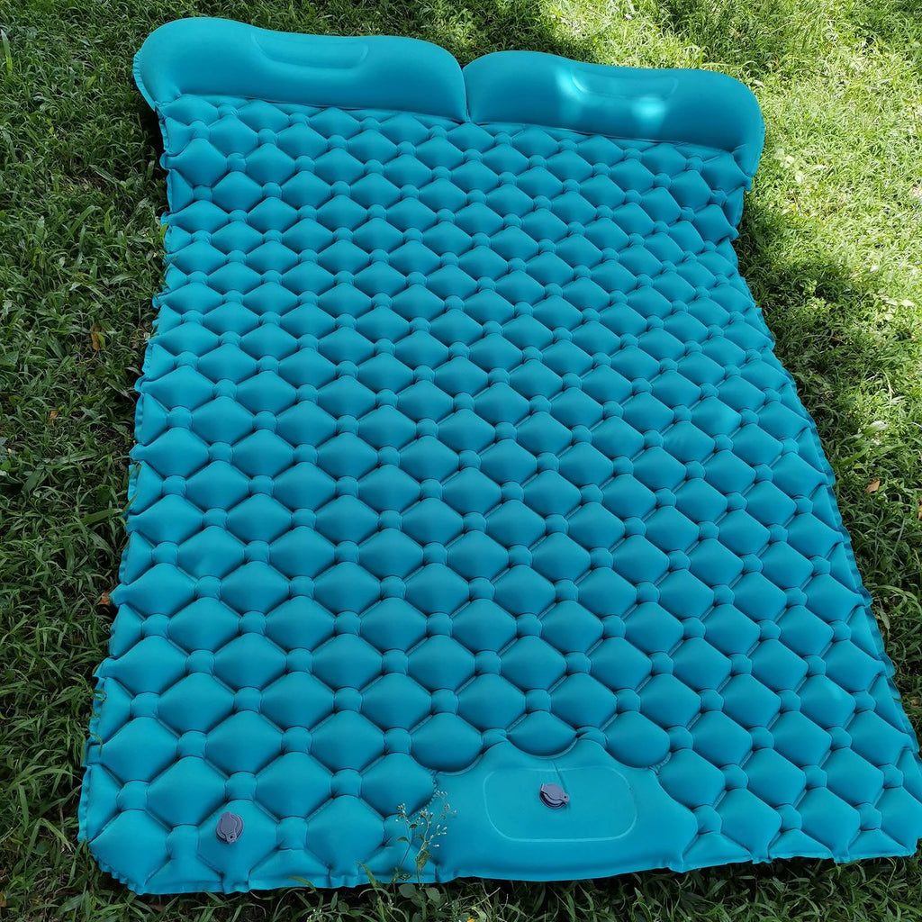 Inflatable 2 Person Camping Sleeping Pad with Pillow P5459