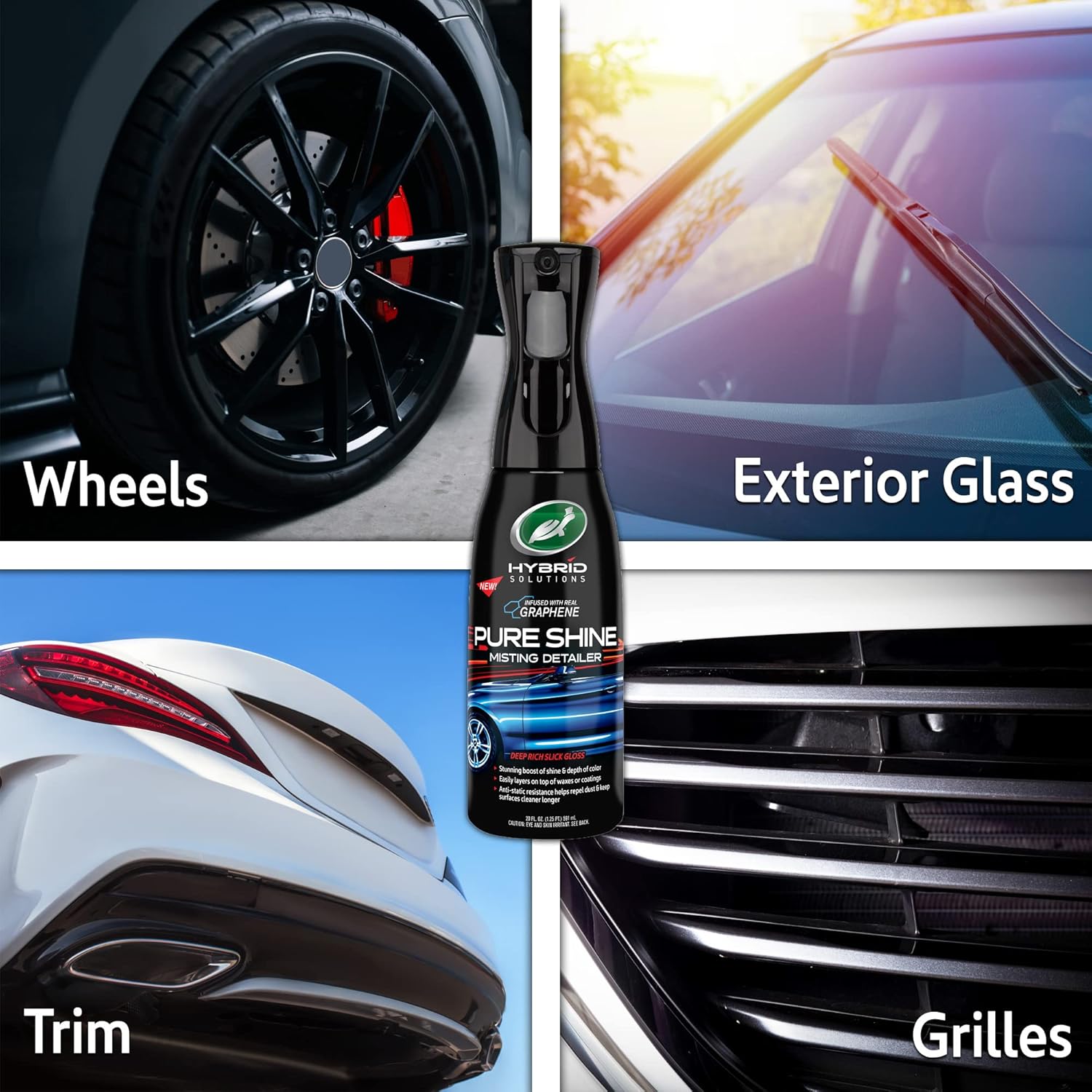 Hybrid Solutions Pure Shine Detailer Misting Spray, Graphene Infused, 20 oz C77085