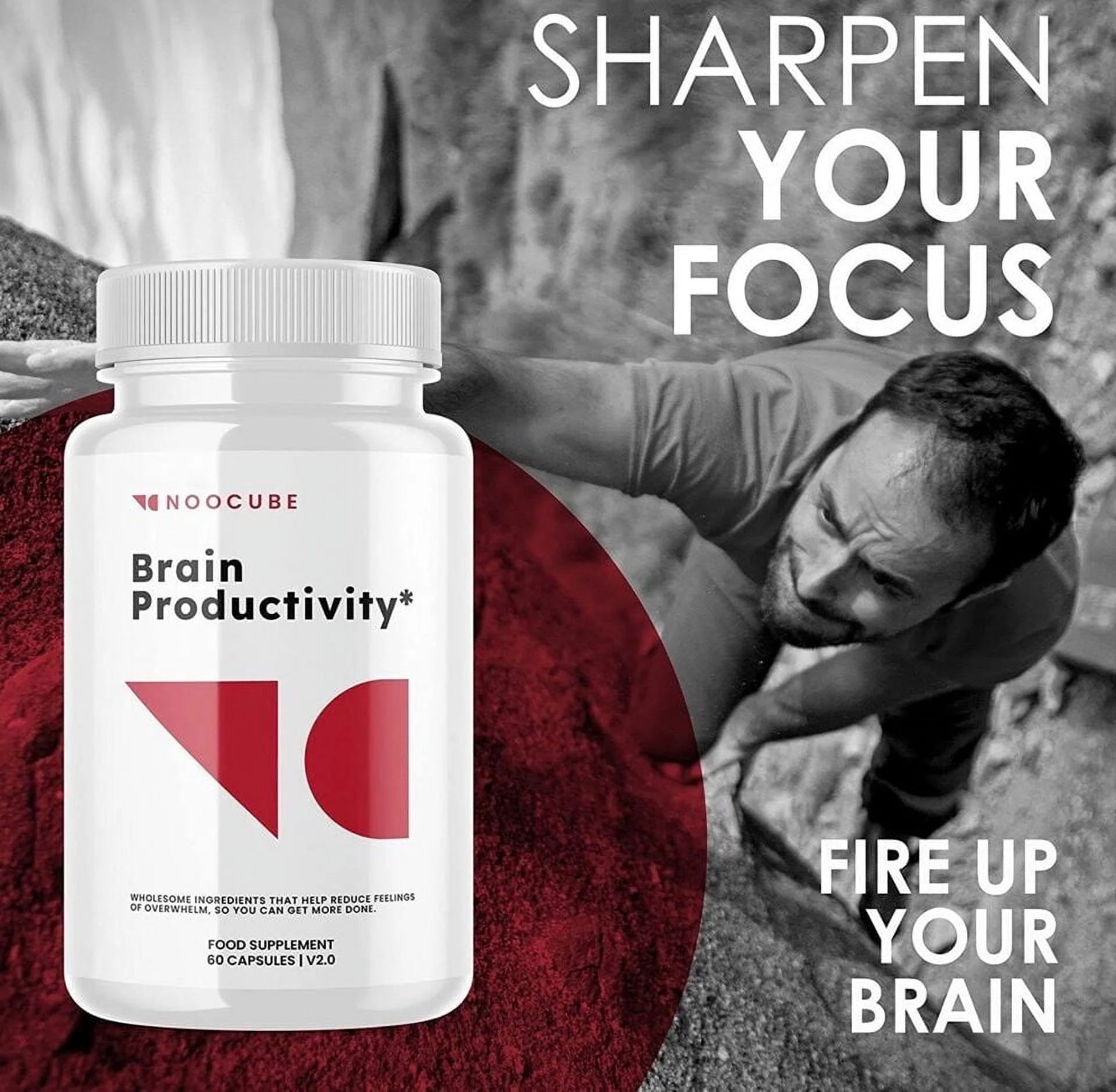 Brain Productivity Pills, Cognitive & Memory Support, 60 Capsules T676