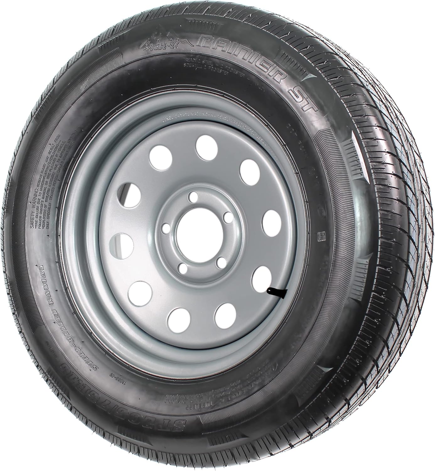ST205/75R15 Radial Trailer Tire on 5-Lug Rim Z99287
