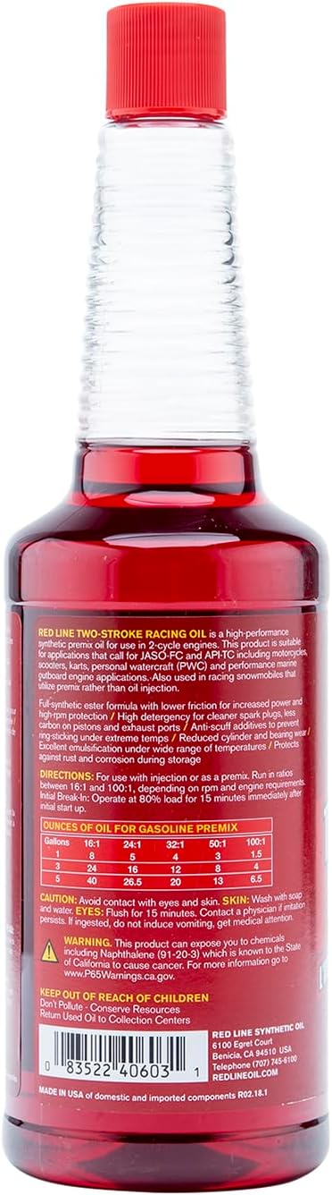Two-Stroke Racing Synthetic Oil - 16 Ounce W59524