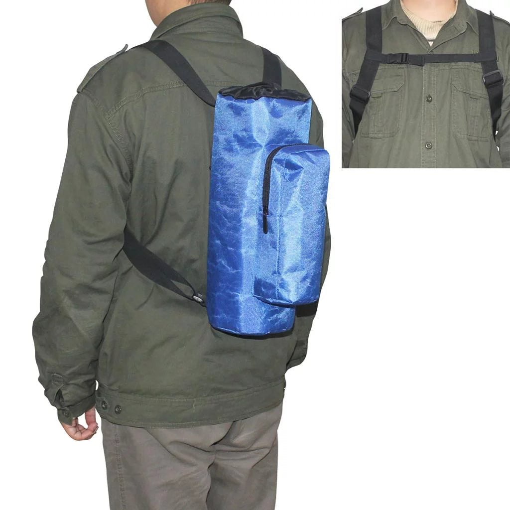 Oxygen Cylinder Tank Holder Backpack Sleeve Bag with Adjustable Shoulder Strap F27384