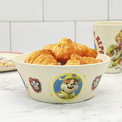 Kids Dinnerware Set 3 Pieces, Melamine Bamboo Plate, Bowl, and Tumbler S953636