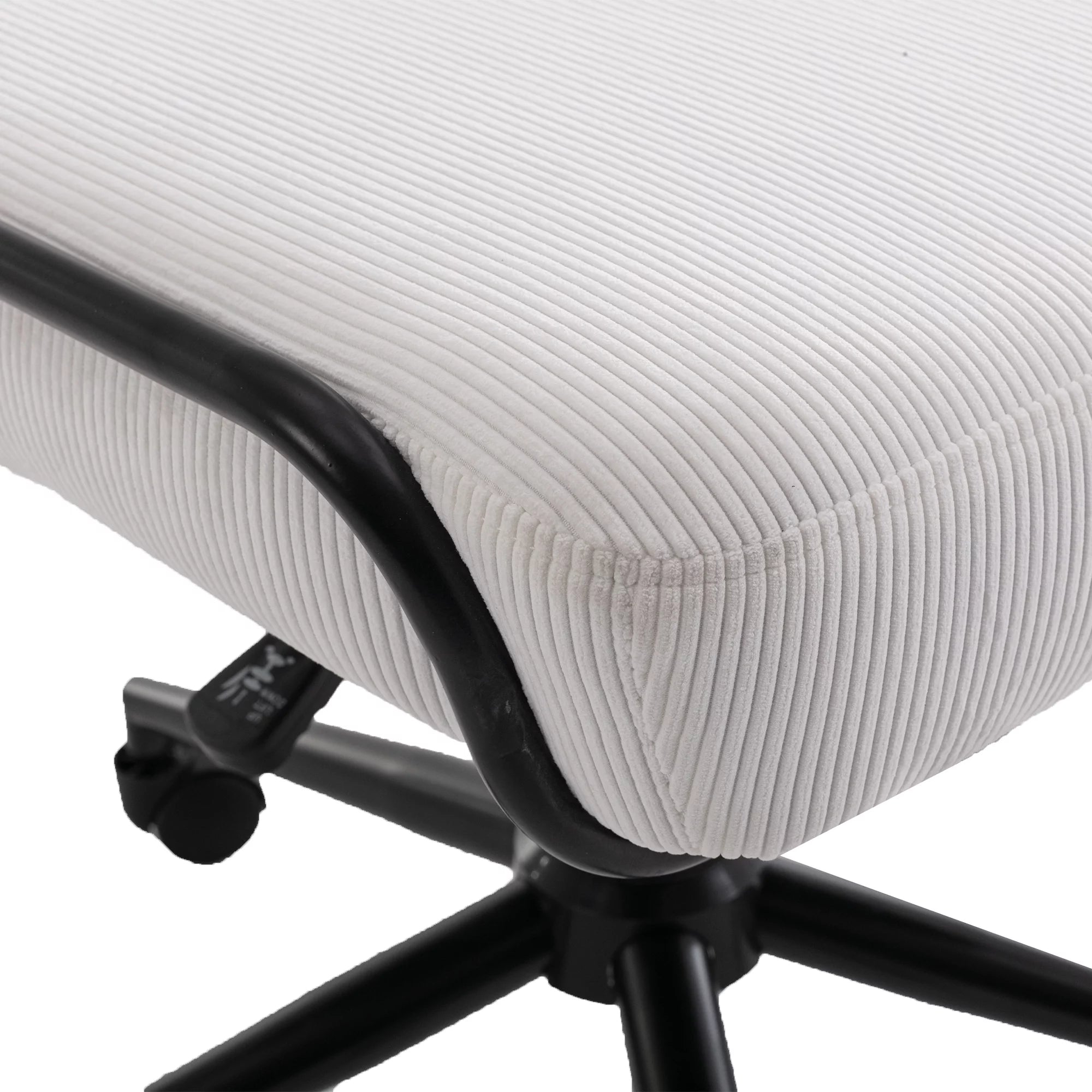 Corduroy Upholstered Swivel Desk Chair with Wheels S9217