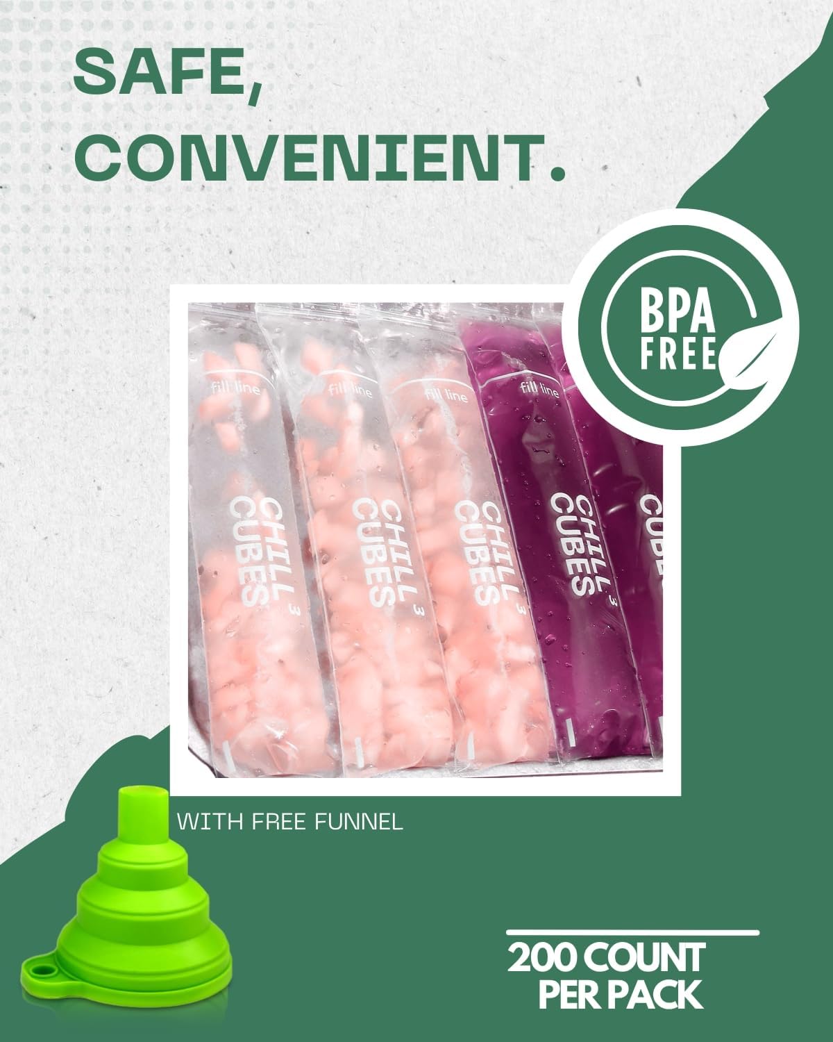 Disposable Popsicle Mold Bags with Zip Seal, BPA-Free Q810