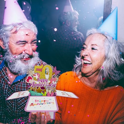 10th Anniversary Card for Husband Wife, Funny 10 Years Married Card for Parents J910109