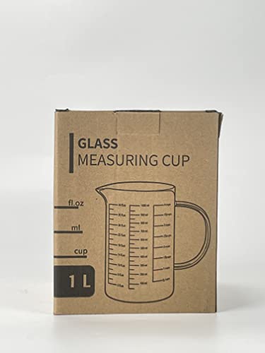 1 Gallon Measuring Pitcher with Spout and Handle, 134oz Plastic Container W554455