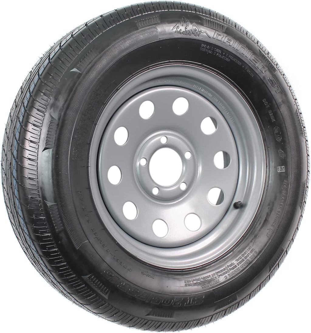 ST205/75R15 Radial Trailer Tire on 5-Lug Rim Z99287