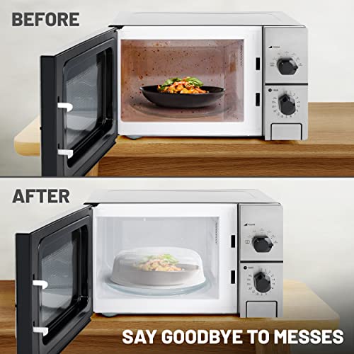 Microwave Cover for Food, Splatter Proof, with Steam Vents, Dishwasher Safe, 10 Inch, 2 Pack L66030