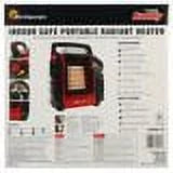 Portable Propane Radiant Heater, Indoor-Safe, 4,000-9,000 BTU F44370