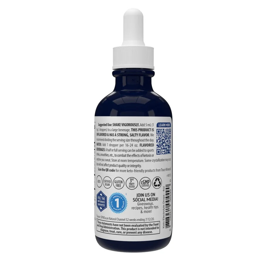 Keto Electrolyte Drops for Dehydration and Muscle Cramps D30044