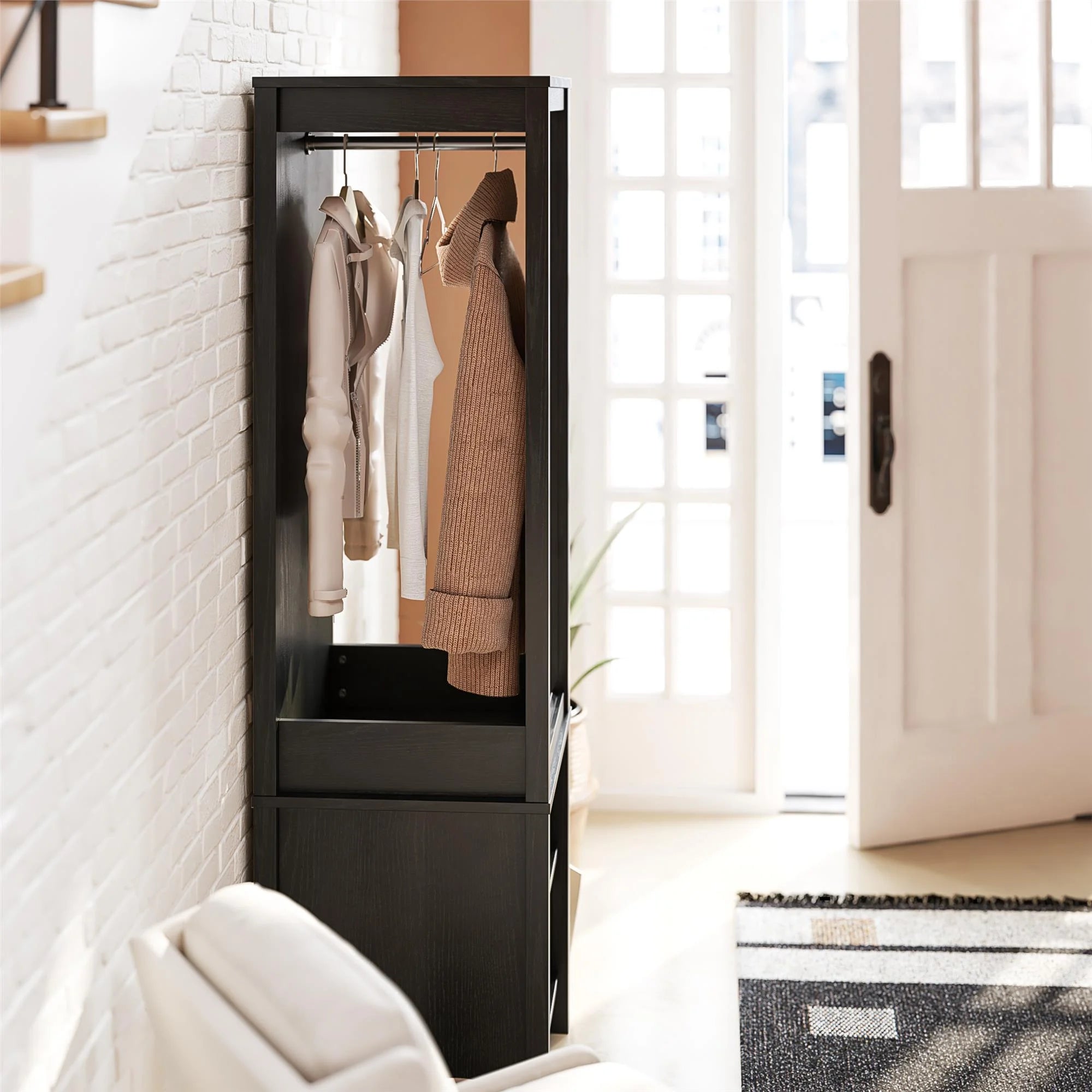 Wardrobe, Black Oak D7874