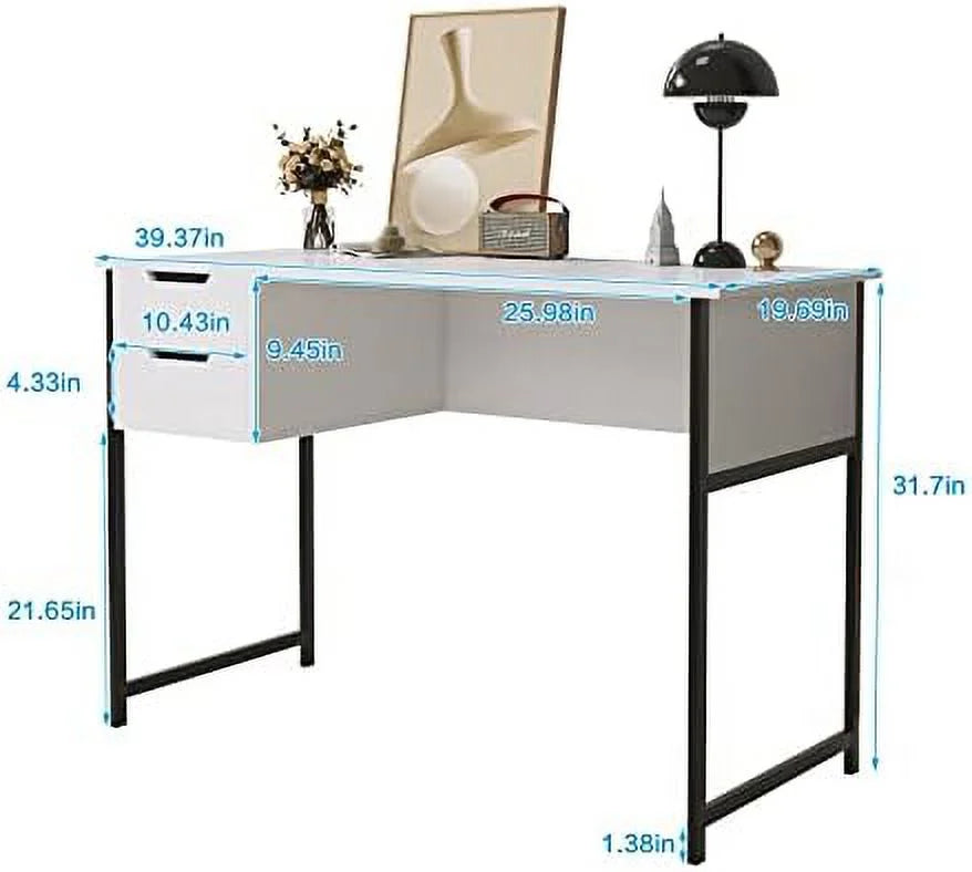 Small Computer Desk with Drawer for Small Spaces Q536305