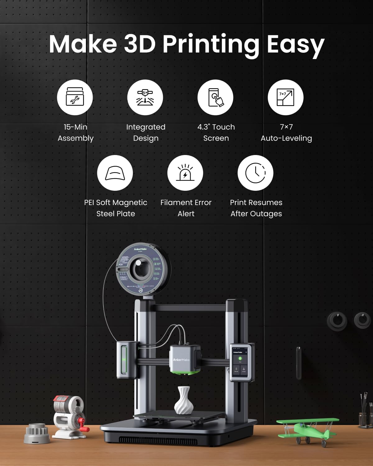 3D Printer, High Speed 500 mm/s, Auto-Leveling I6175