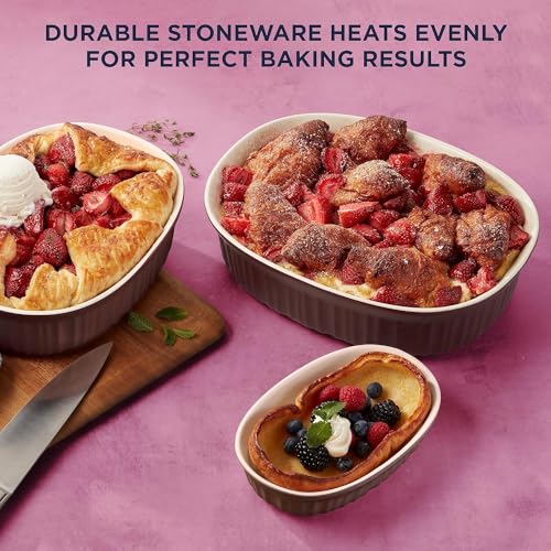 Ceramic Bakeware Set with Lids, 10-Piece, Oven and Dishwasher Safe K2731