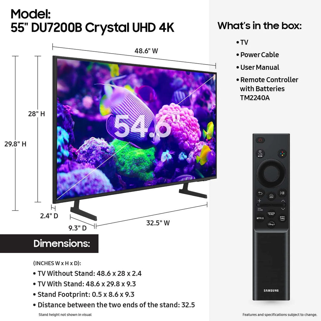 55" Crystal UHD 4K Smart TV A996491